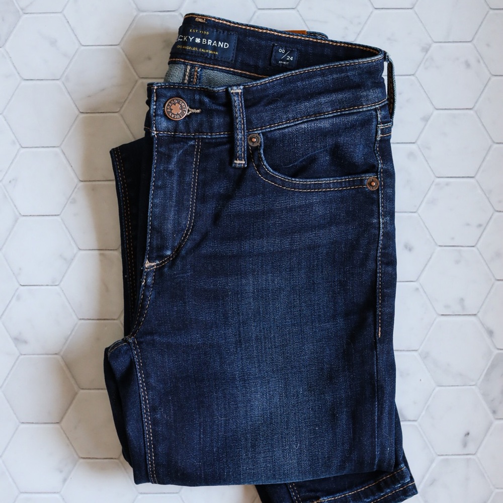 Lucky Brand Mid- Rise Skinny Jeans Size 00